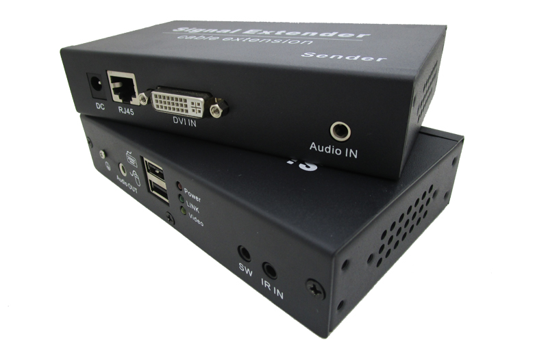 DVB-100DUA (DVI+USB+Audio网线延长100米)