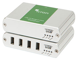 USB-2344(4个USB2.0接口单模光纤延长10千米)