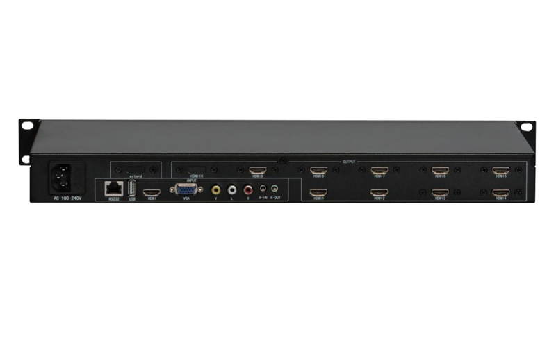 HVR-VJ9U(带有USB功能HDMI/VGA/RCA高清9画面拼接器)