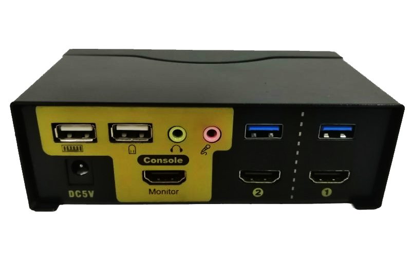 HU-201(HDMI+USB键鼠2口KVM切换器)