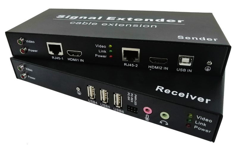 HDB2-70HU2-A（双屏HDMI+USB2.0+Audio+Mic+开关机延长70米）