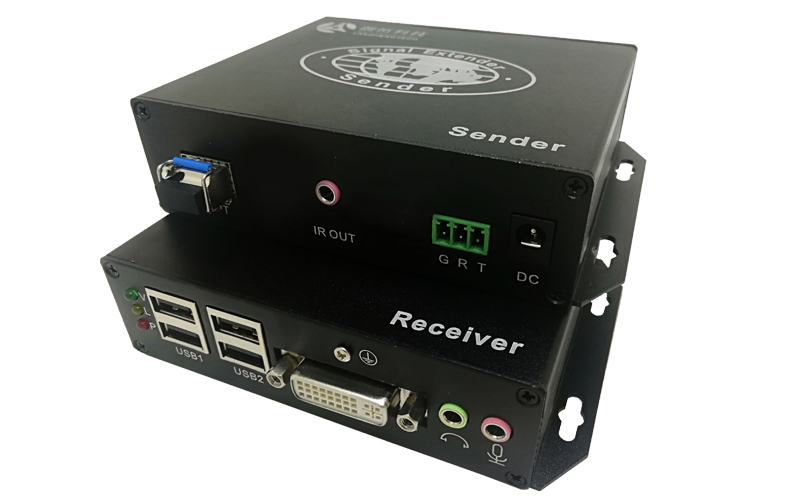 UVO-3DUAS(DVI+USB2.0+双向音频+双向RS232+红外)光纤高速传输20KM