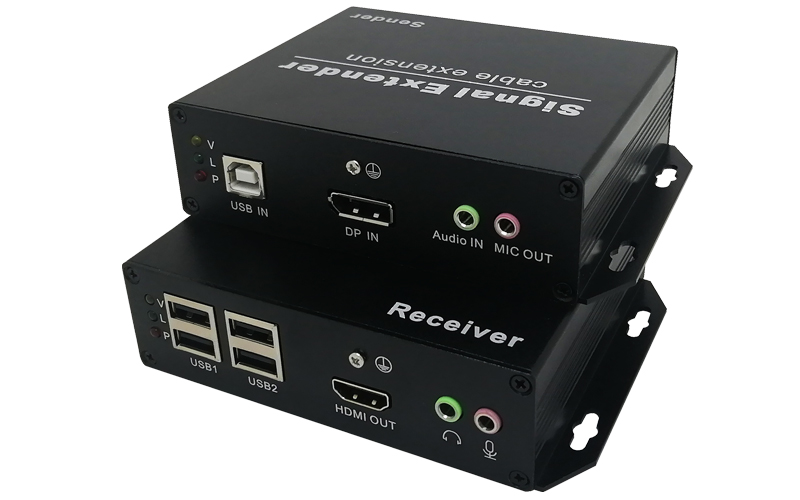 IPDH-120UAS(DP转HDMI+USB2.0+双向音频+双向RS232+红外)高速延长器