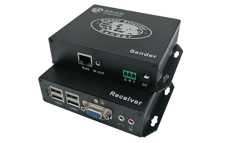  IPVE-120UAS(VGA+USB2.0+双向音频+双向RS232+红外)高速延长器