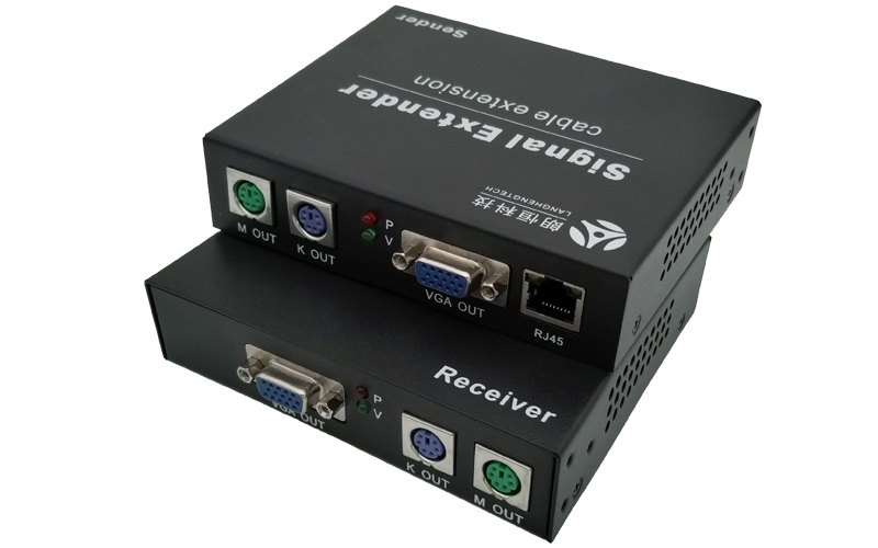 KVM-200DA(VGA+PS2键鼠+音频网线延长200米)